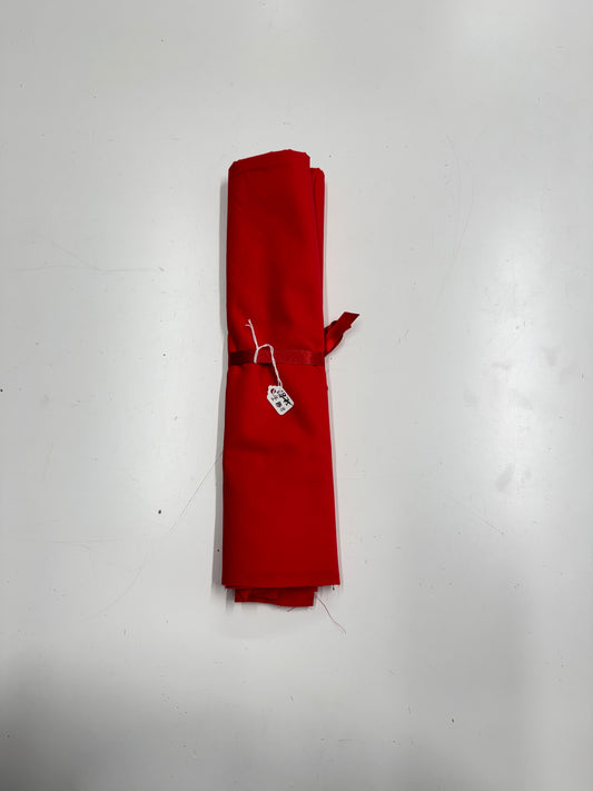 Remnant Red Cotton Poplin