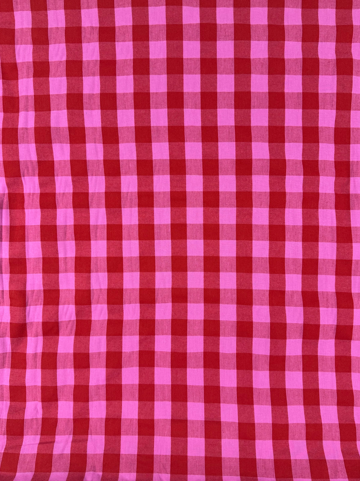 Red/Fuchsia Cotton Yarn Dyed Checks