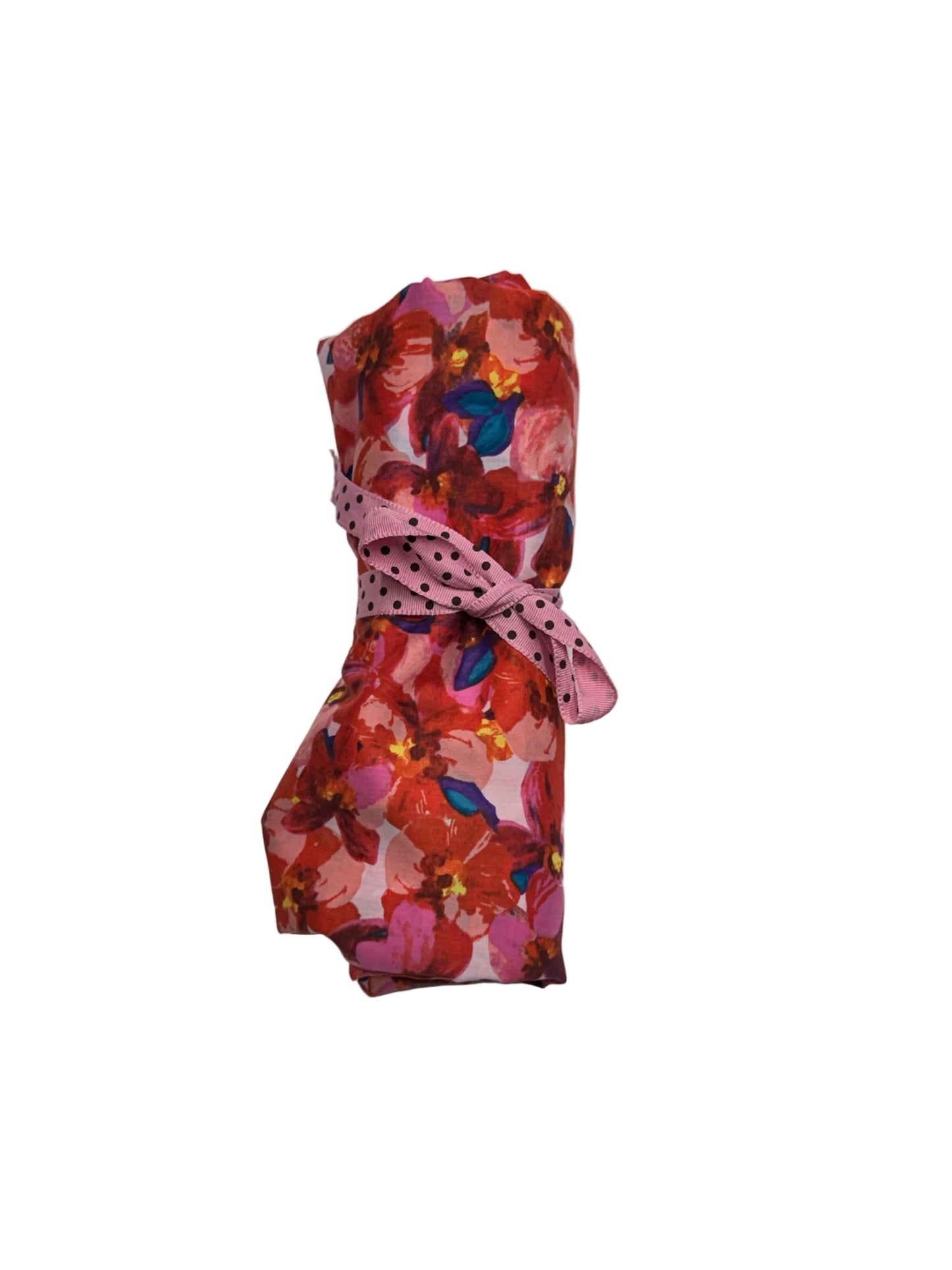 Vibrant floral Pima Cotton lawn Remnant
