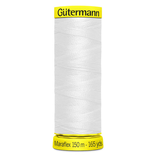 800 White Gutermann Maraflex Thread 150m