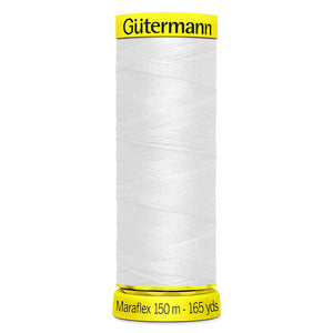 800 White Gutermann Maraflex Thread 150m