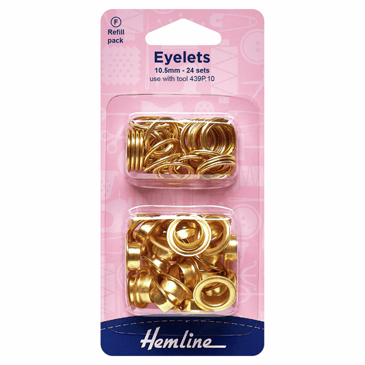 Hemline Gold Eyelets