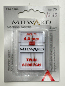 Milward Twin Stretch Machine Needle 4mm