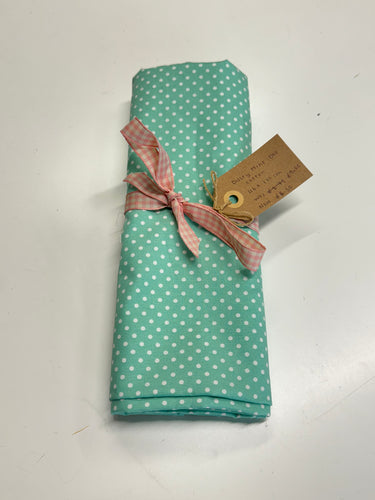 Dusty Mint Dot Poplin Remnant