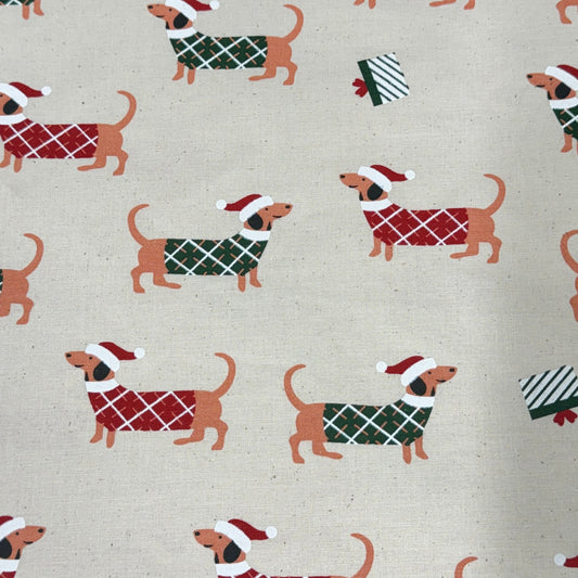 John Louden Festive Sausage Dog Cotton - SS25