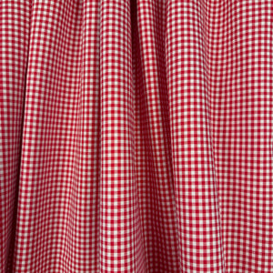 Red and White, Yarn Dyed Gingham - Cotton