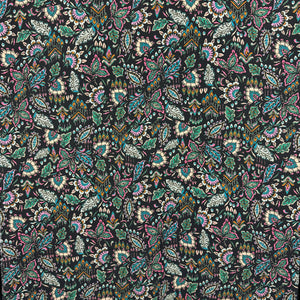 Stamp Floral Satin Polyester