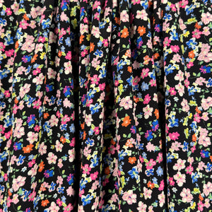 Ditsy Floral Black Viscose