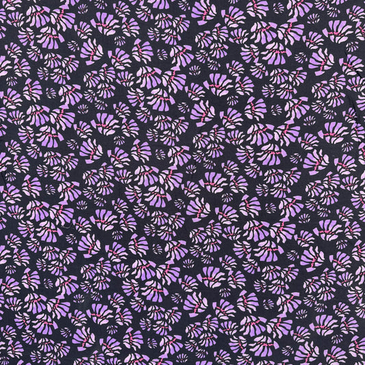 Abstract Floral Purple Viscose VO5