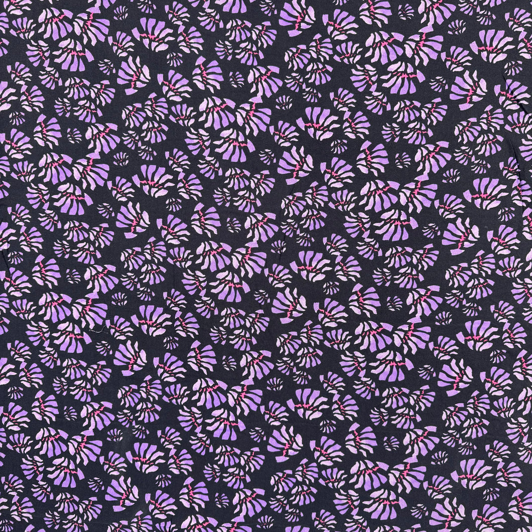 Abstract Floral Purple Viscose