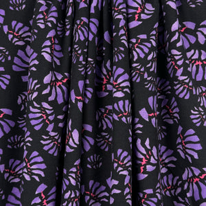 Abstract Floral Purple Viscose