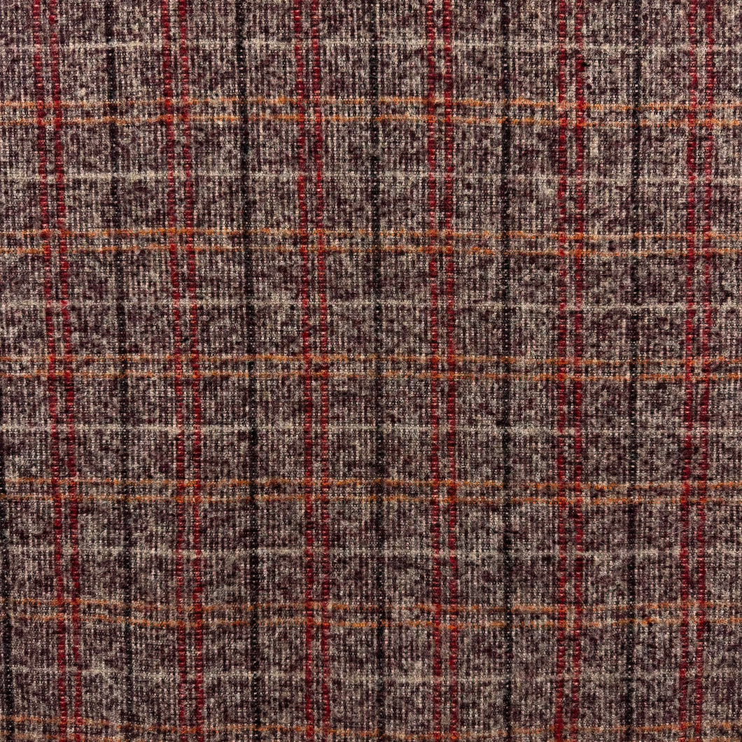 Mulberry Check Wool Coating