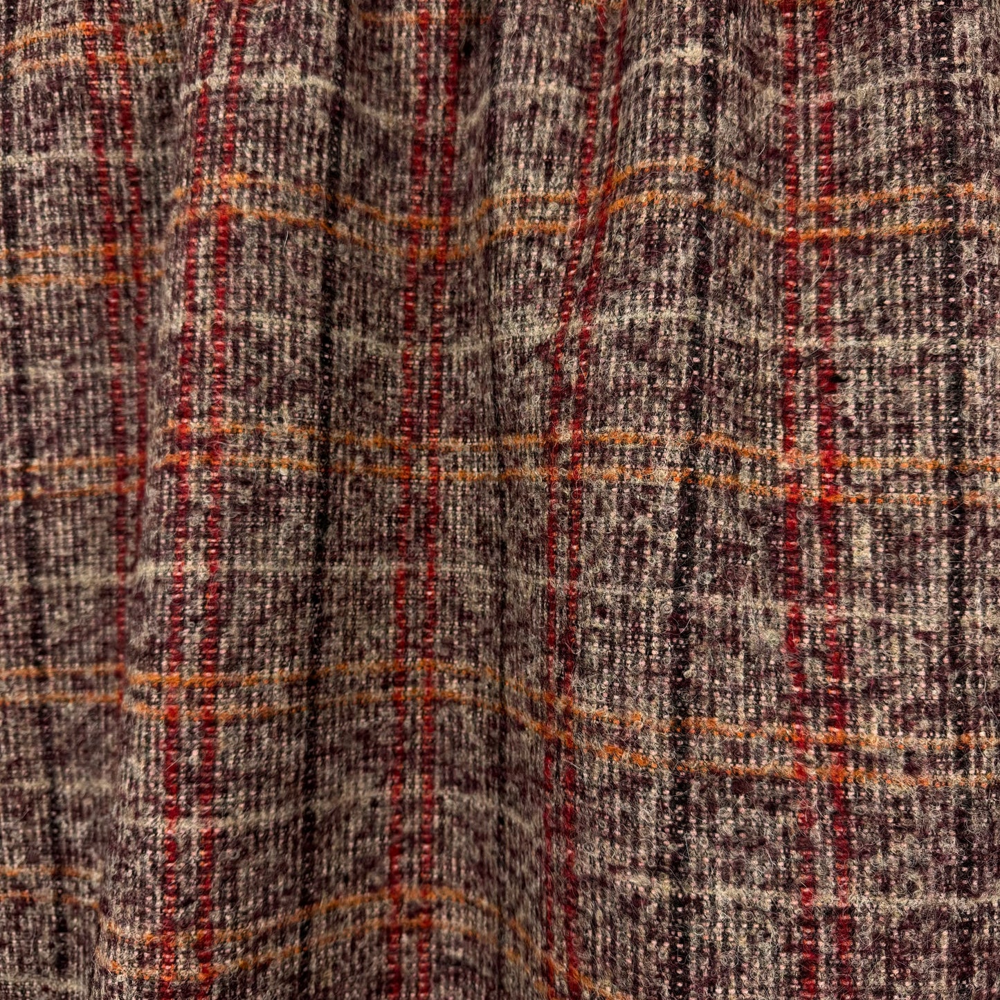 Mulberry Check Wool Coating M4