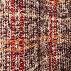 Mulberry Check Wool Coating