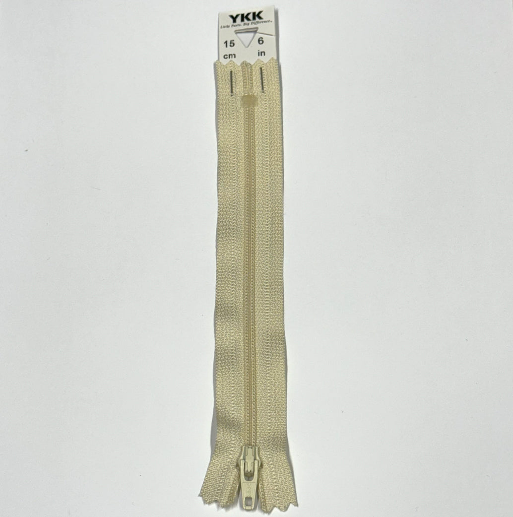 Beige 121 YKK Standard Zip