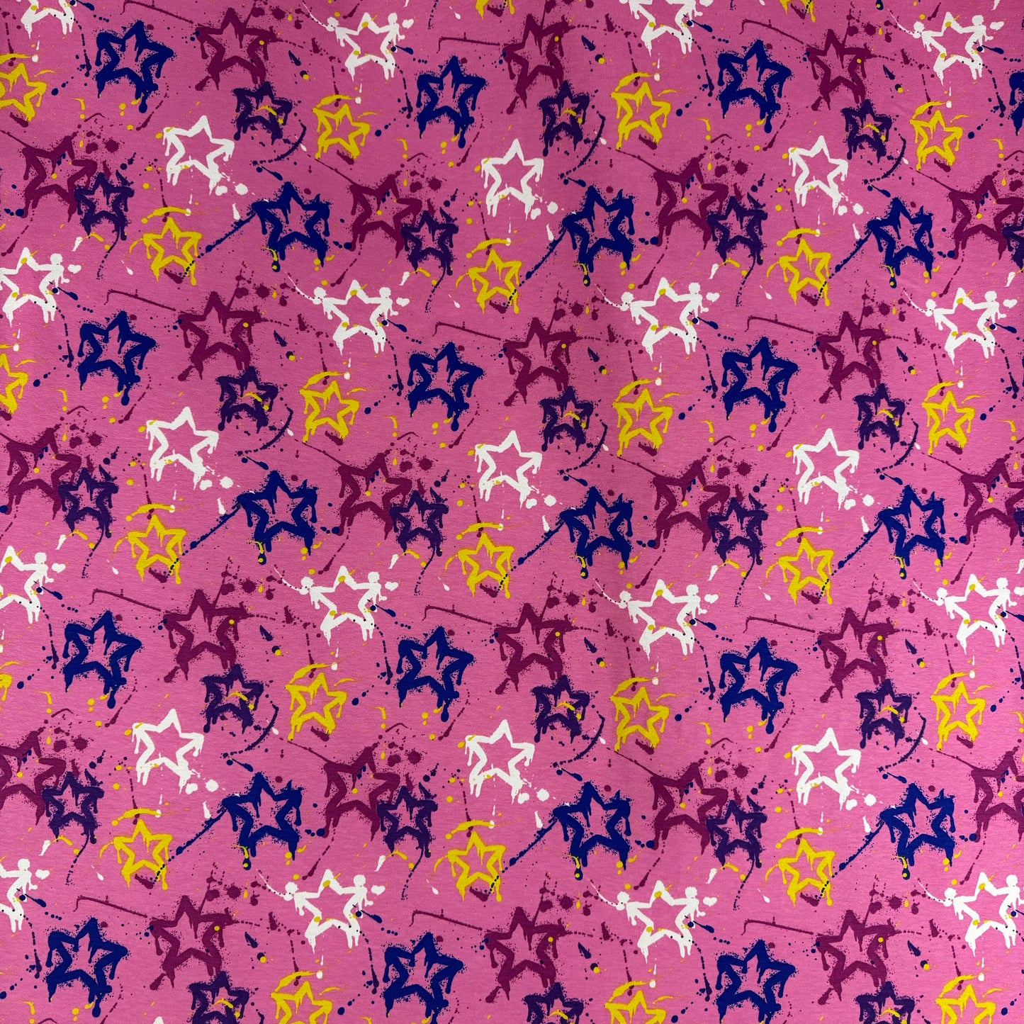 Star Splatter French Terry Remnant