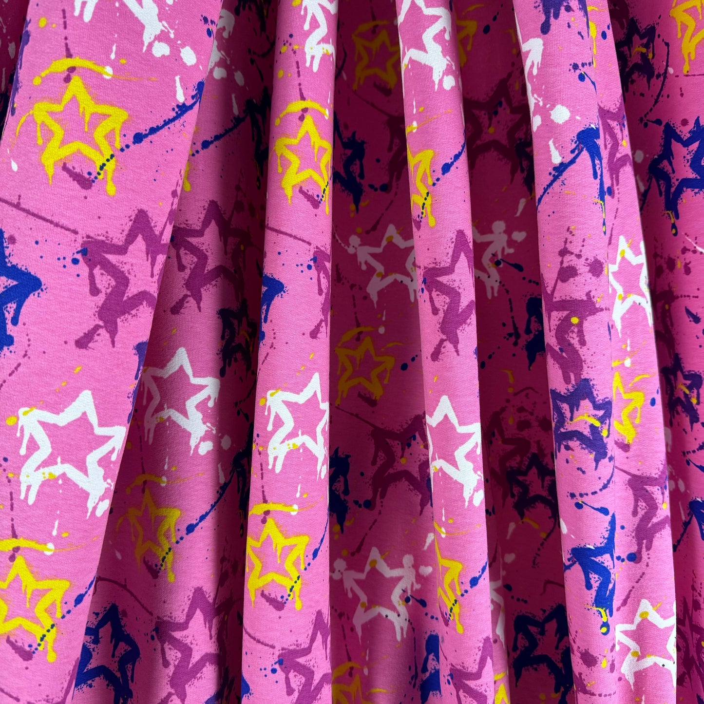 Star Splatter French Terry Remnant