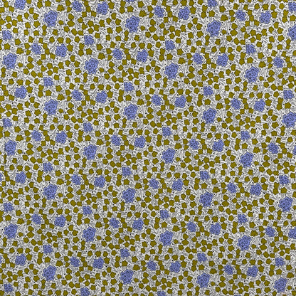 Sage and Cornflower Floral Cotton