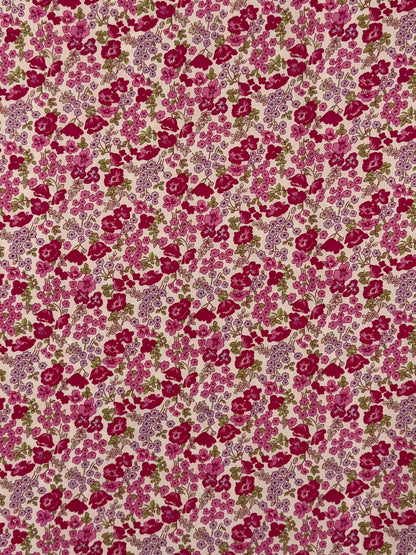 Pink Floral Cotton Lawn