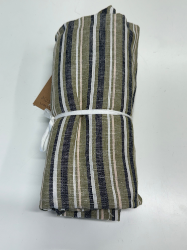 Yarn Dyed Stripe Linen Viscose