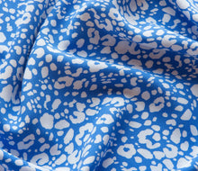 Bright Blue Abstract Animal Print