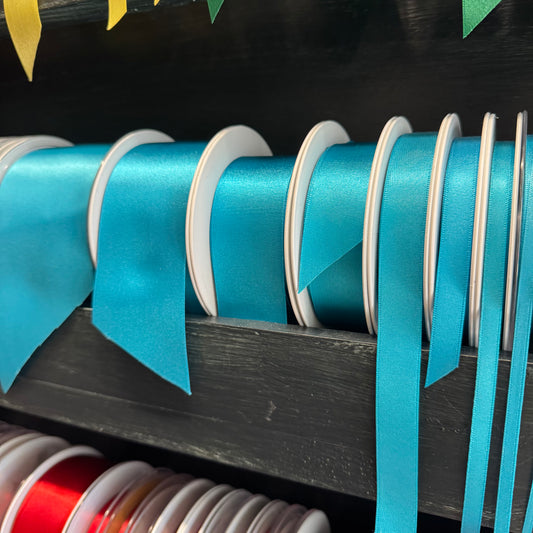 Malibu Blue Satin Ribbon