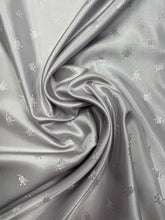 Lining fabric - Lilac embossed