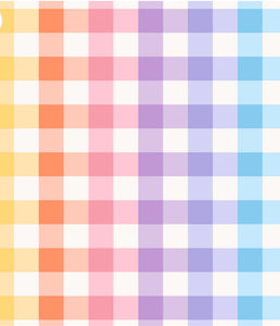 Rainbow Gingham- Large - Viscose