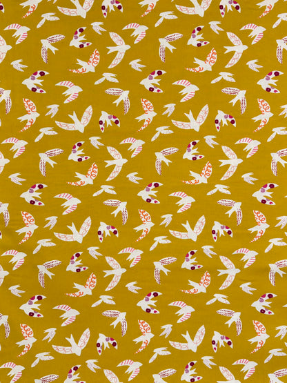 Woodland Wander Mustard Quilting Cotton WOOD2516
