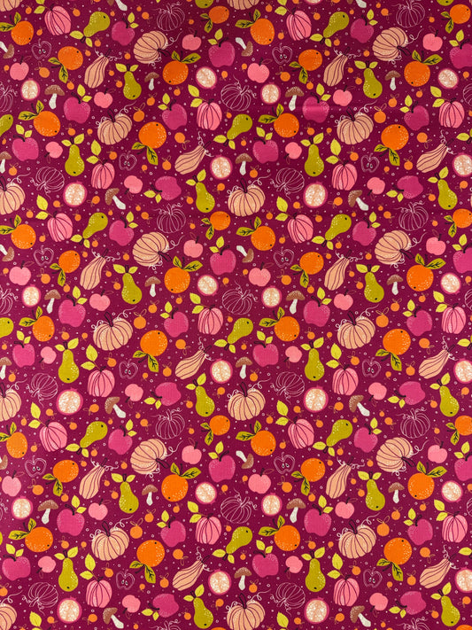 Woodland Wander Raspberry Quilting Cotton WOOD2517