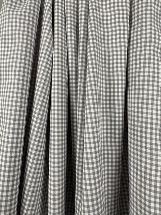 Yarn Dyed Cotton Gingham - Grey