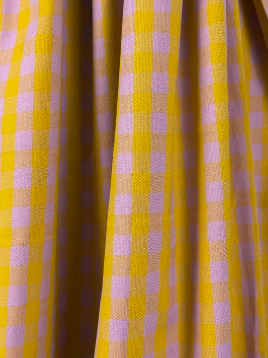 Garden Variety Caramel Check Cotton by Anna Maria