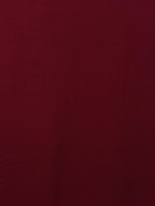 Woven Viscose Poplin Crimson