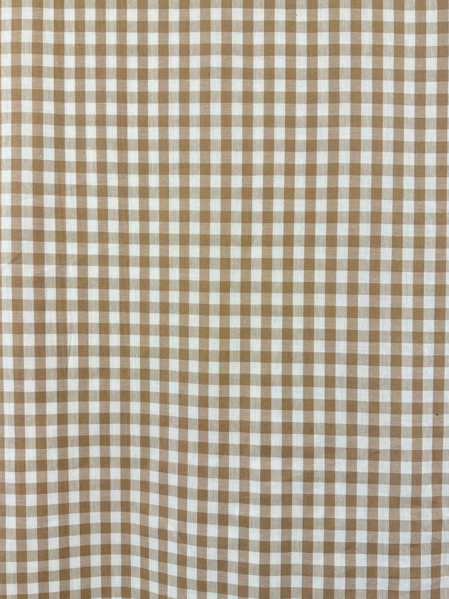 9mm Yarn Dyed Gingham - Sand