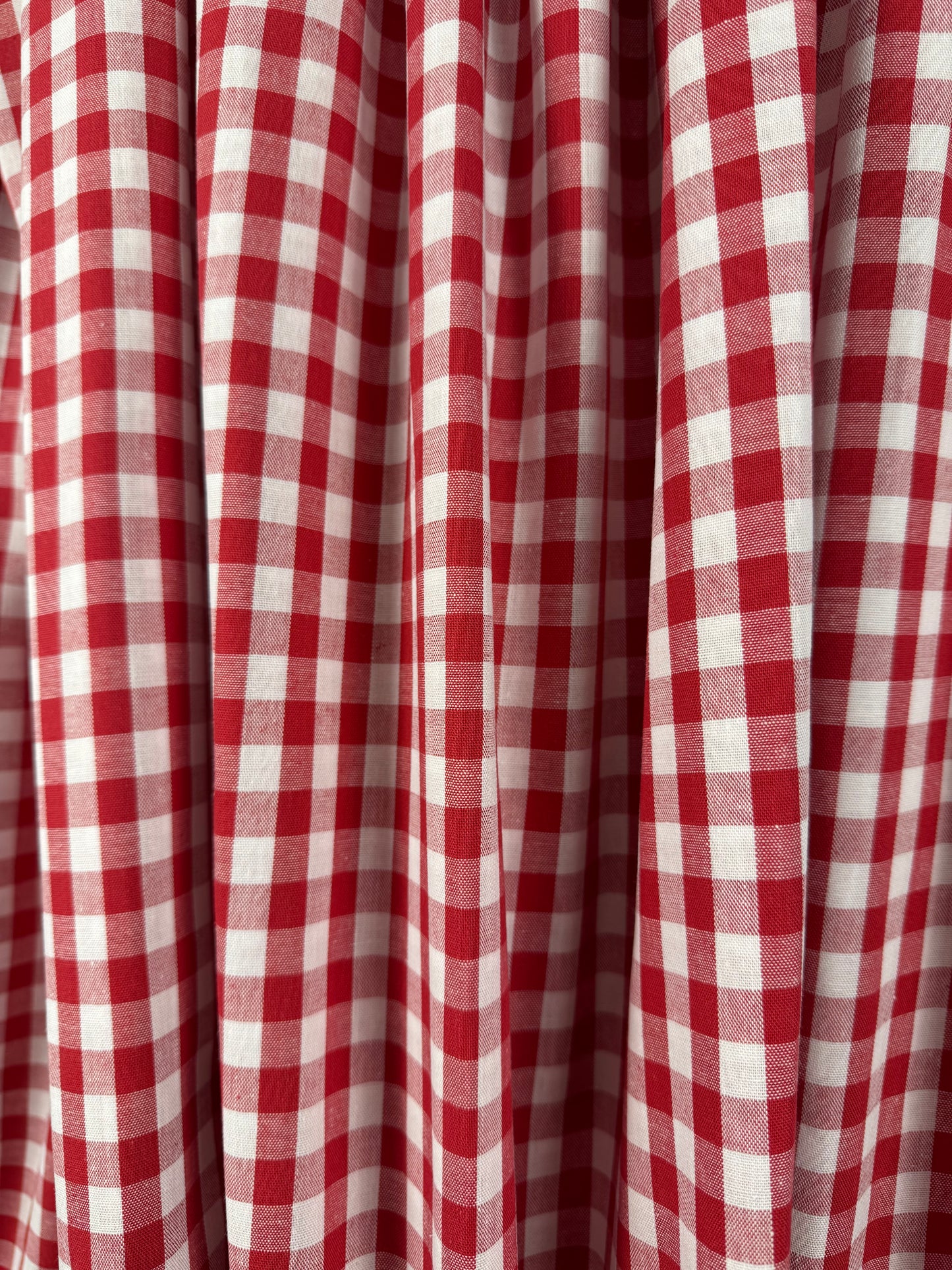 9mm Yarn Dyed Gingham - Red