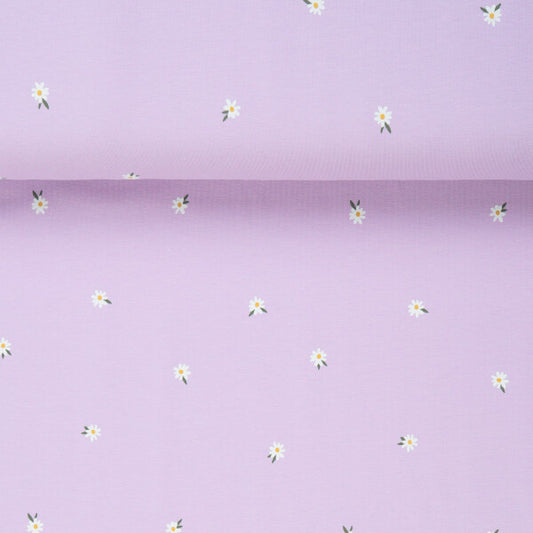 Lilac Daisy Cotton Jersey
