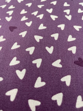 Purple Hearts Poplin