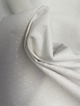 White Organic Cotton Poplin white on white spot