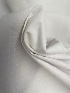 White Organic Cotton Poplin white on white spot