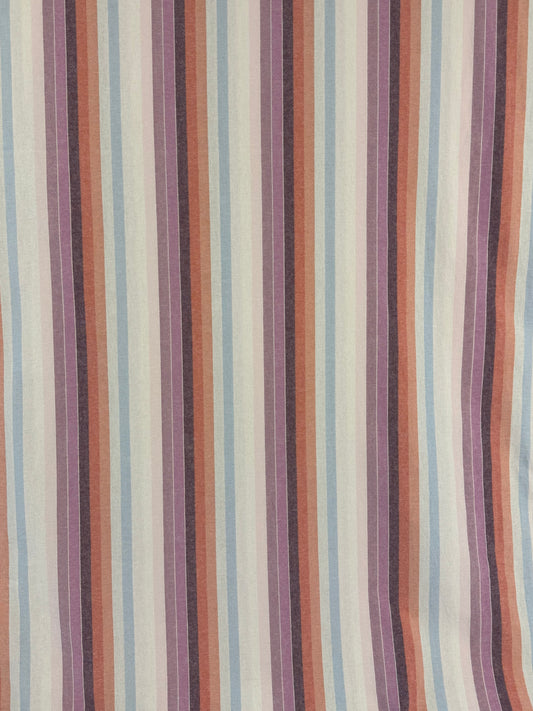 Multicolour Pastel Yarn Dyed Stripe Cotton