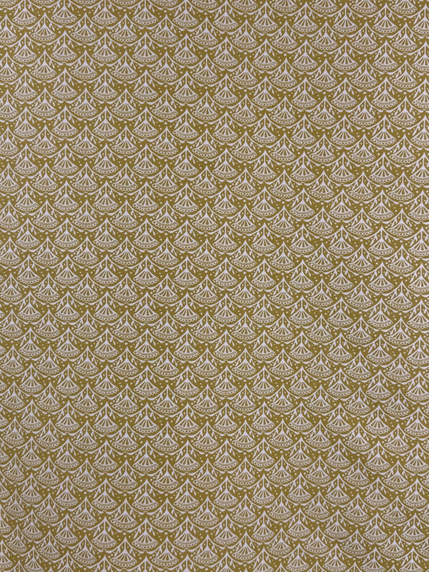 Chartreuse with white Flower Print Canvas