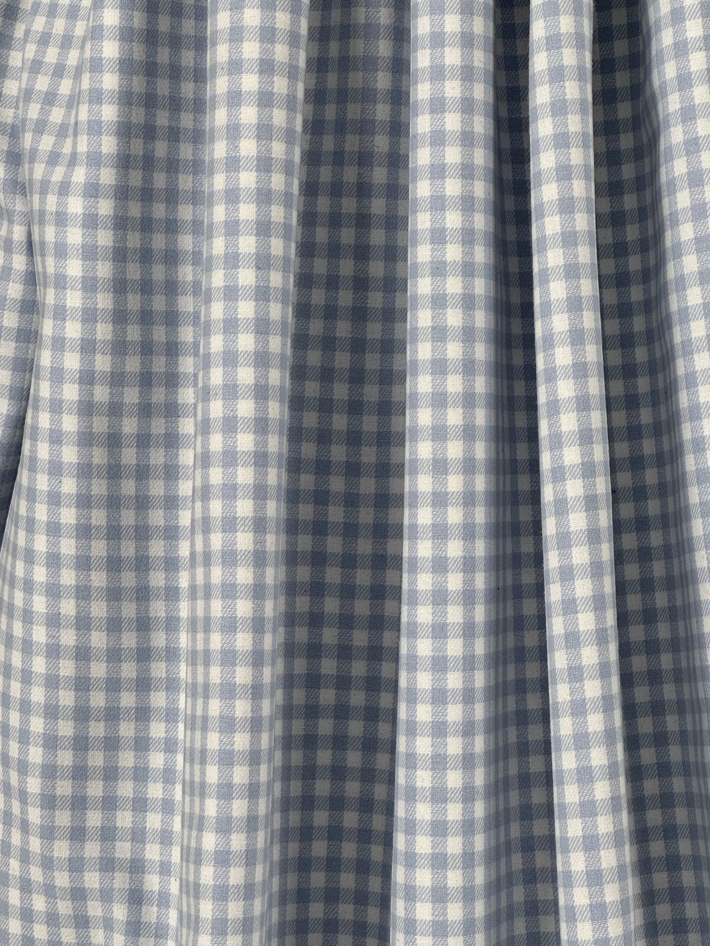 Light Blue Yarn Dyed Brushed Cotton