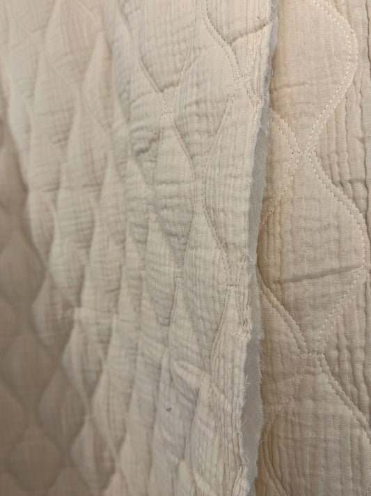 Quilted Double Gauze - Natural