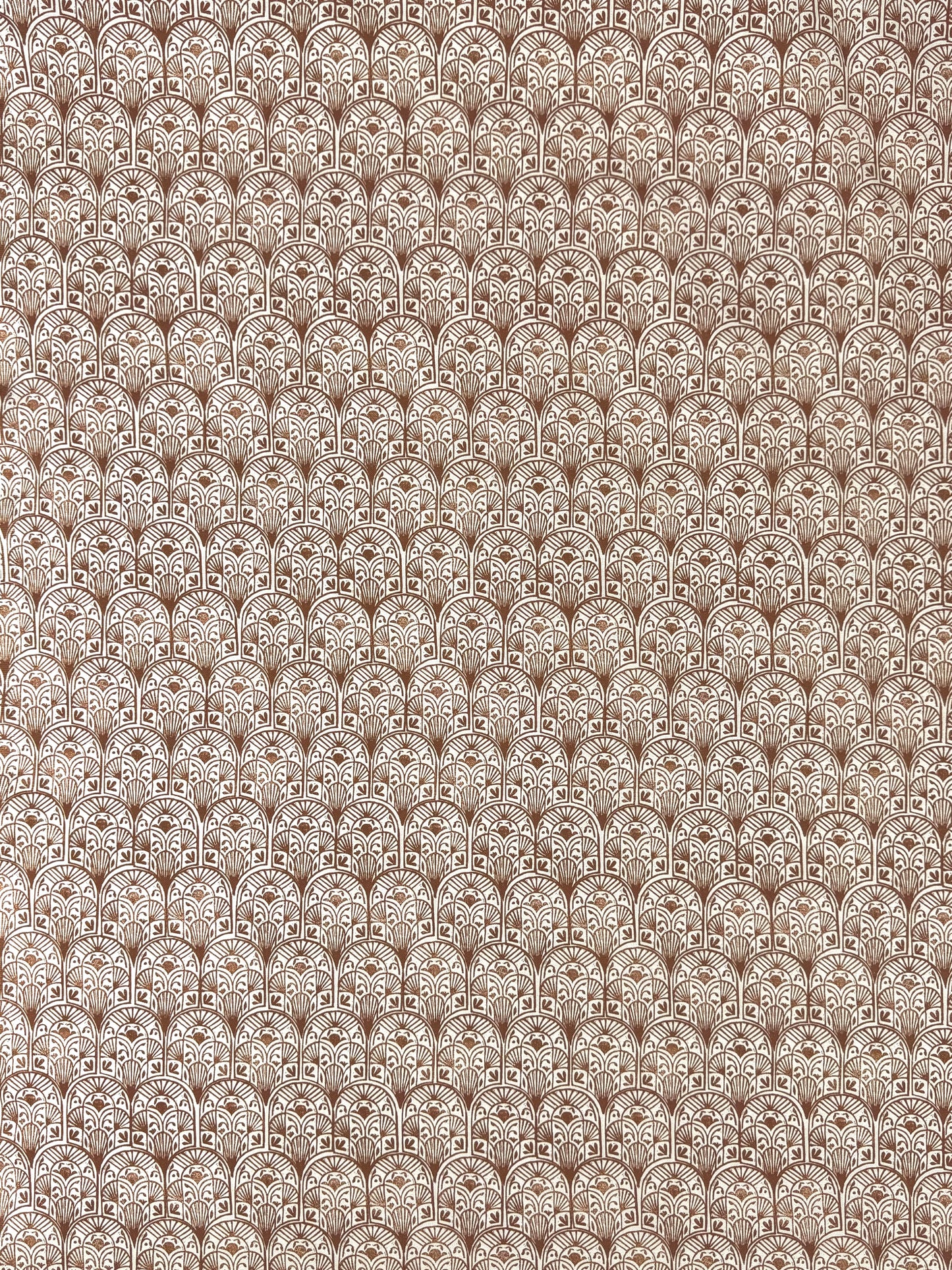 Art Deco Stamp Canvas - Rust