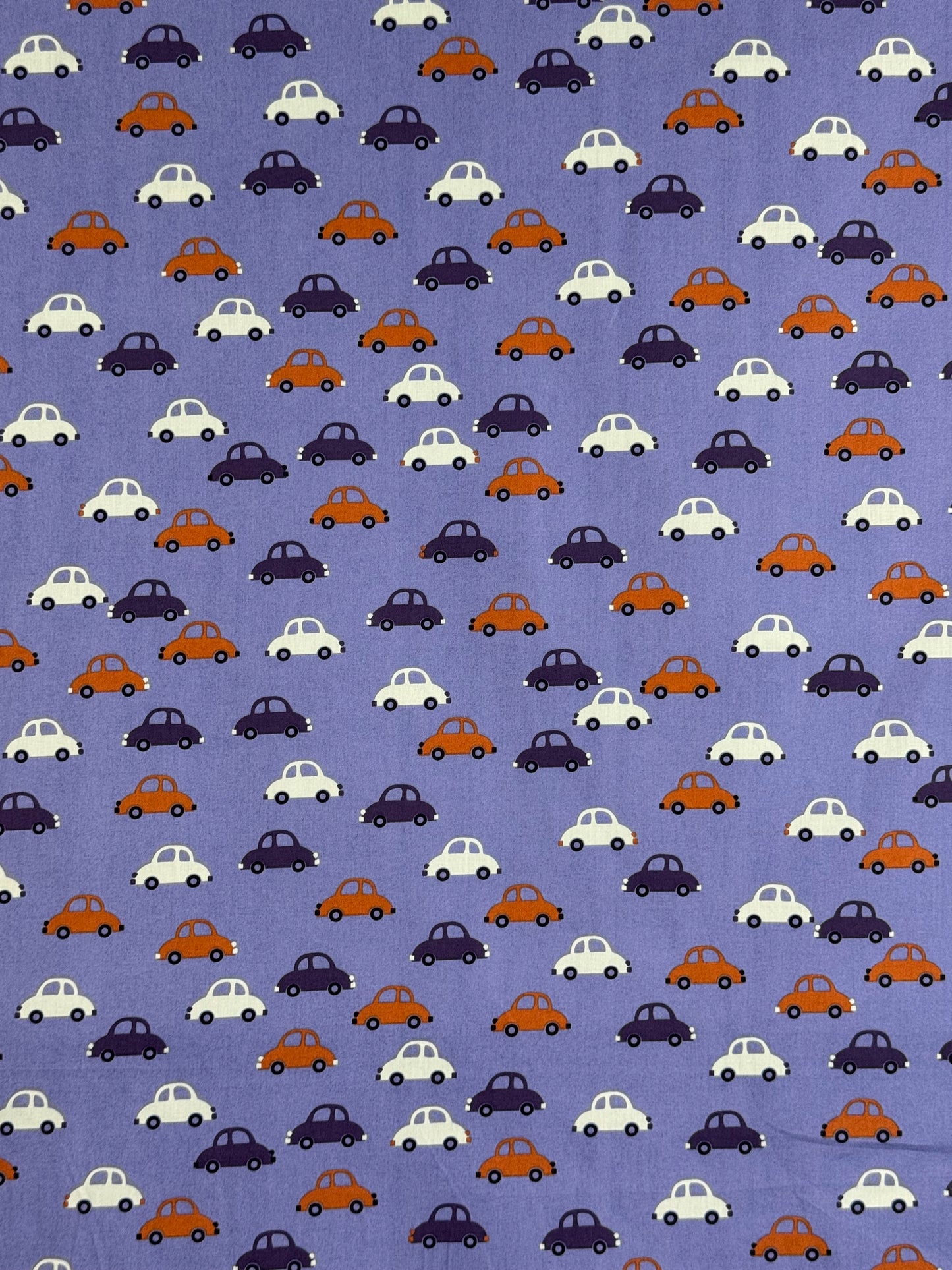 Blue Cars Fine Poplin