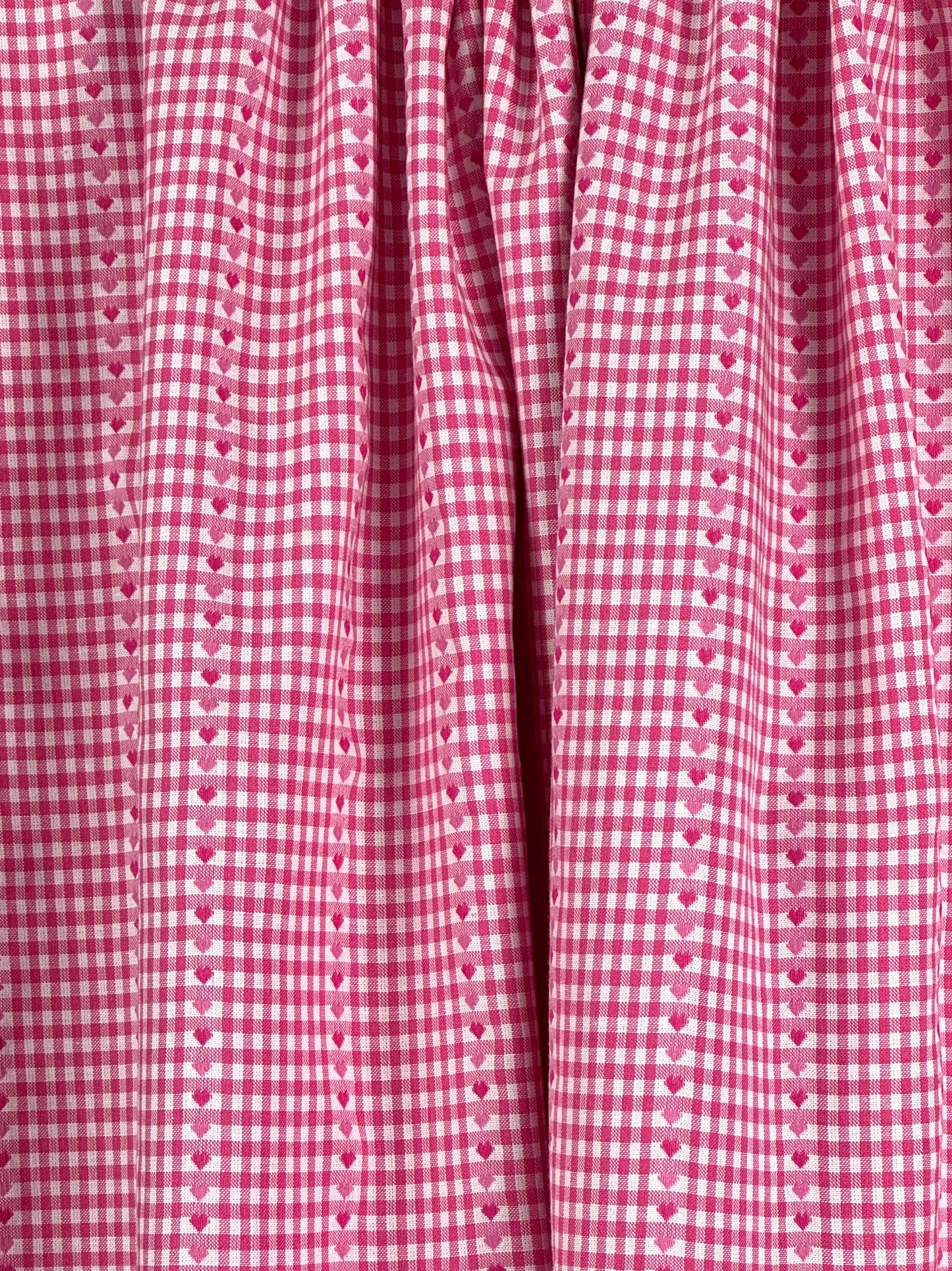 Pink Hearts Fine Jacquard Cotton