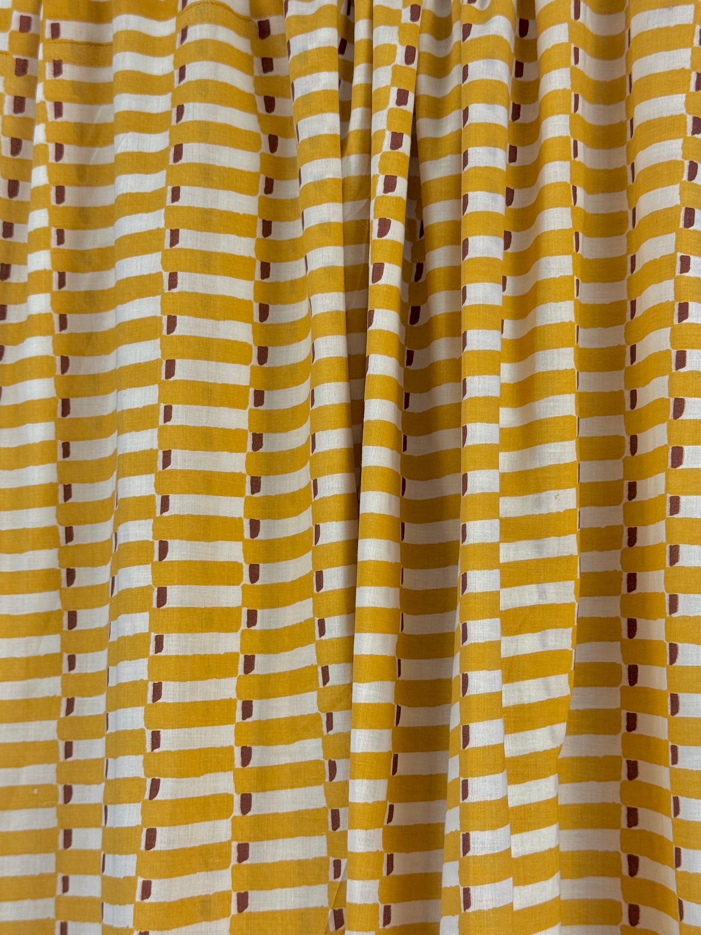 Handcrafted Block Print Cotton - Ochra