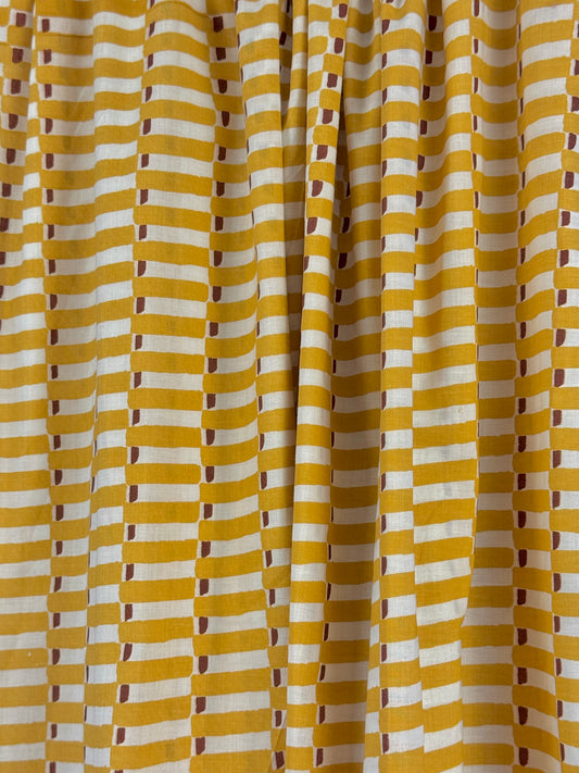 Handcrafted Block Print Cotton - Ochra