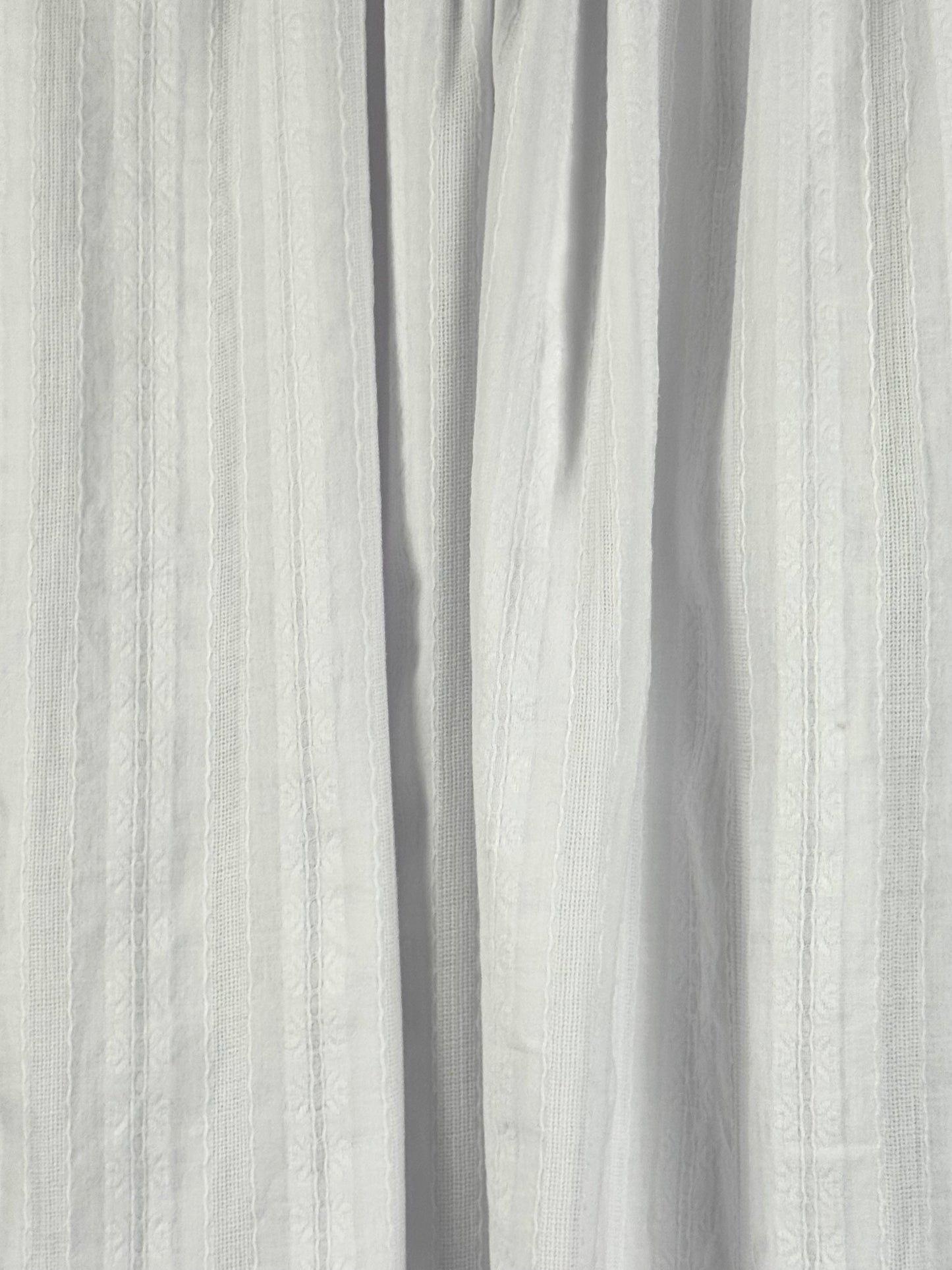 White Stripe Cotton Dobby