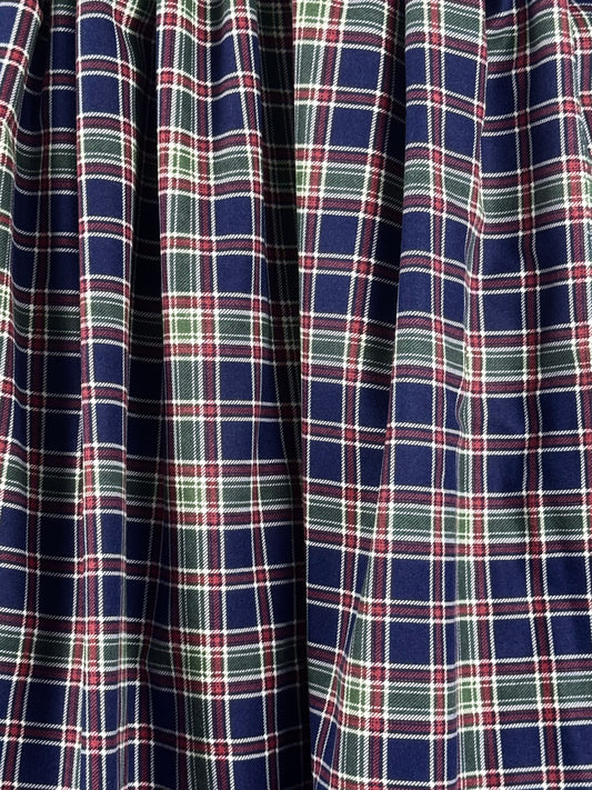 Flannel Checks Navy, Red, Green and White